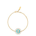 Messika 18K Pink Gold Turquoise Diamond Lucky Move Bracelet