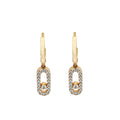 Messika 18K Rose Gold Diamond Creoles Move Uno Earring