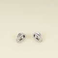 Messika 18K White Gold Move Uno Stud Diamond Earrings