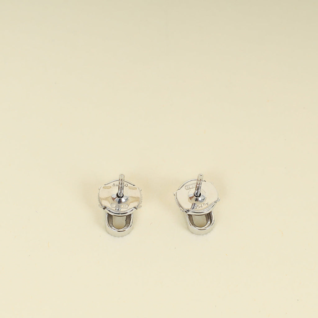 Messika 18K White Gold Move Uno Stud Diamond Earrings