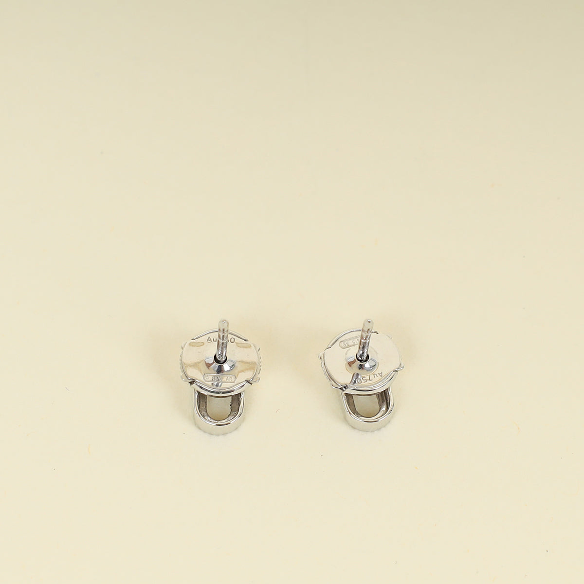 Messika 18K White Gold Move Uno Stud Diamond Earrings