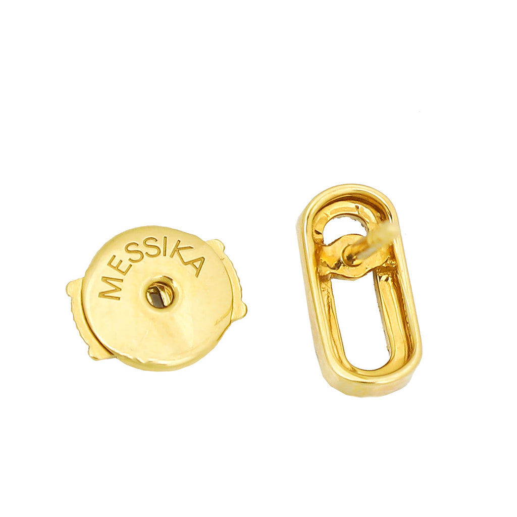 Messika 18K Yellow Gold Diamond Puces Move Uno Earrings