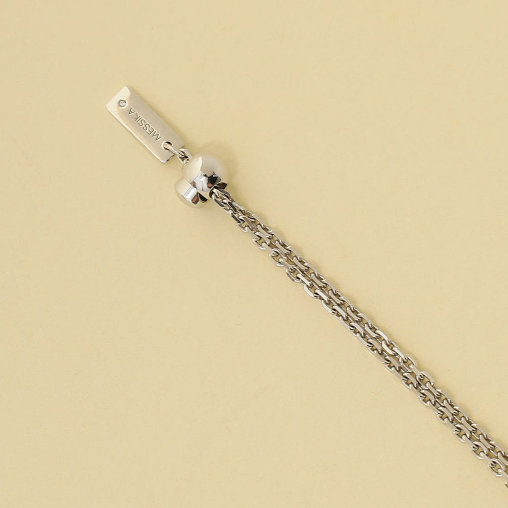 Messika 18K White Gold Lucky Move Diamond and Onyx Necklace