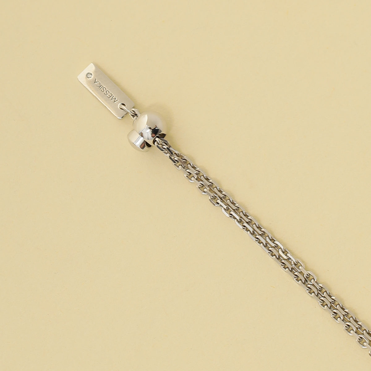 Messika 18K White Gold Lucky Move Diamond and Onyx Necklace
