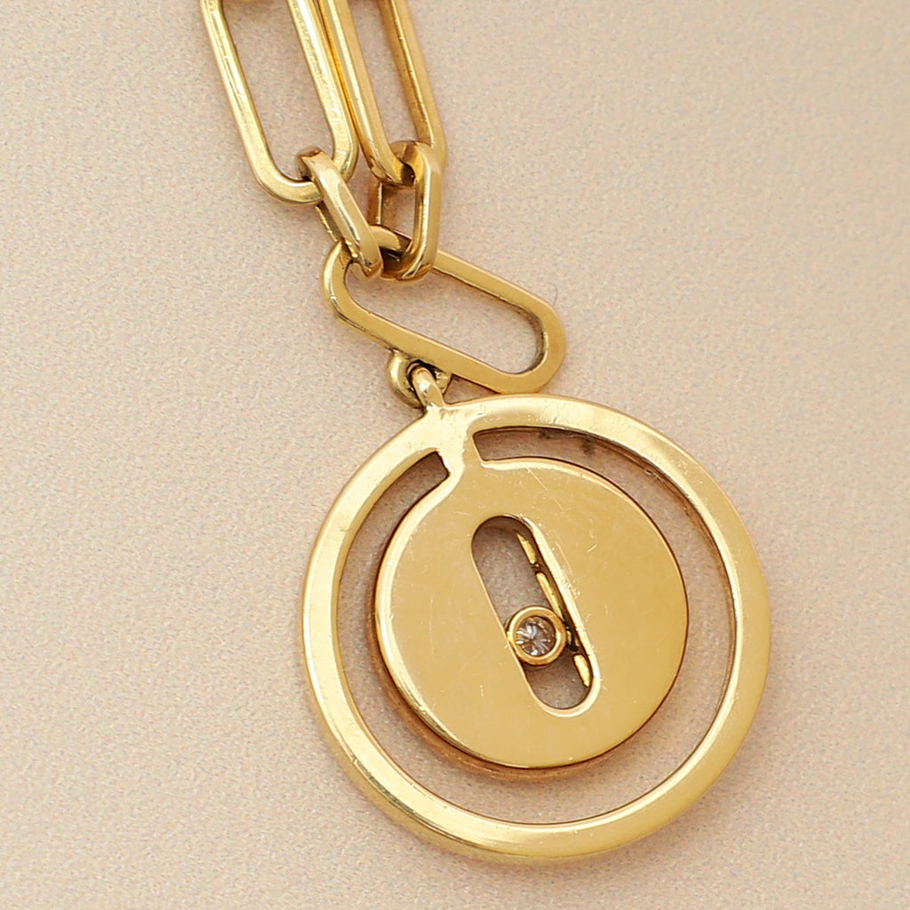 Messika 18K Yellow Gold Lucky Move Diamond Pavé Ankle Bracelet