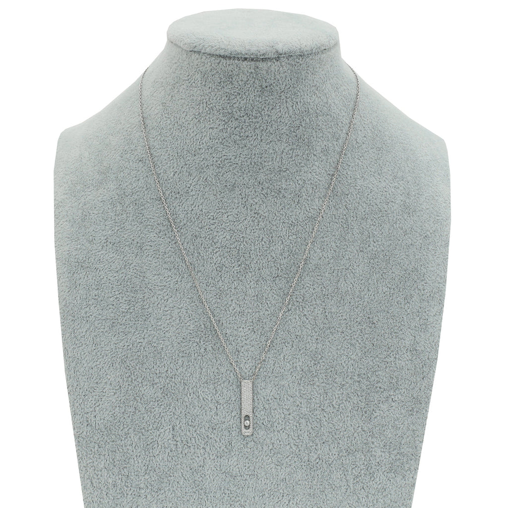Messika 18K White Gold Diamond Pavé My First Pendant Necklace