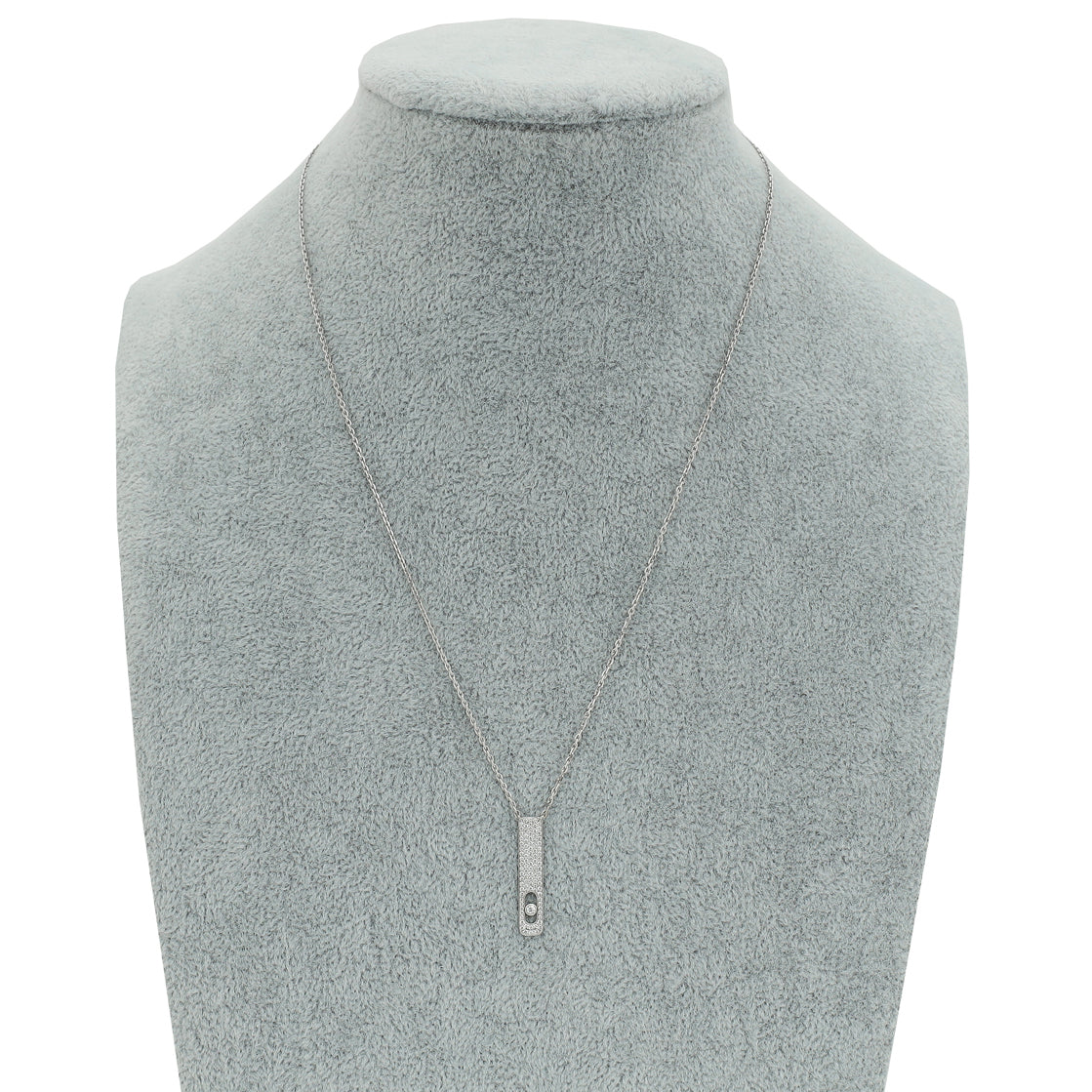 Messika 18K White Gold Diamond Pavé My First Pendant Necklace