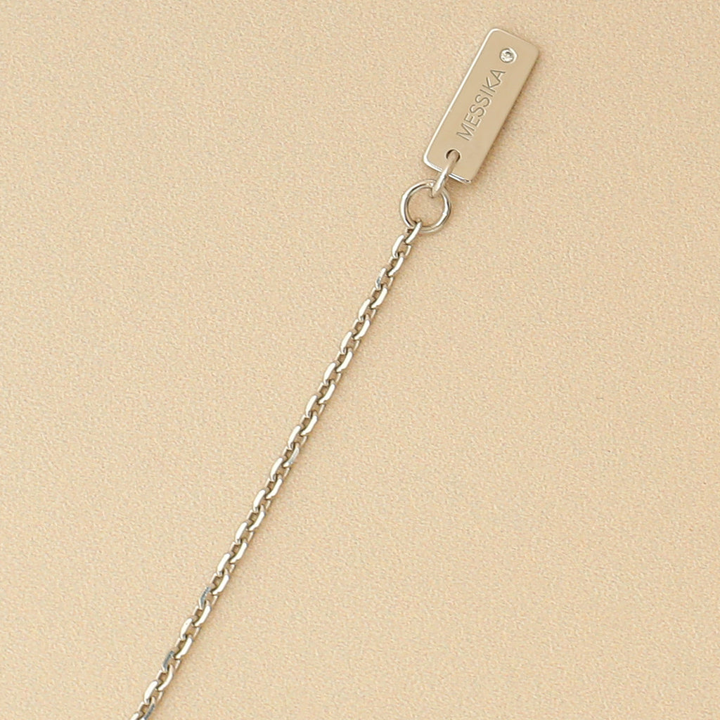 Messika 18K White Gold Diamond Lucky Move SM Pavé Pendant Necklace