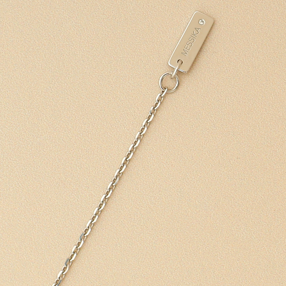 Messika 18K White Gold Diamond Lucky Move SM Pavé Pendant Necklace