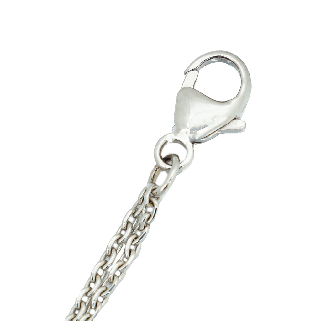 Messika 18K White Gold Diamond Move Pave Double Chain Necklace
