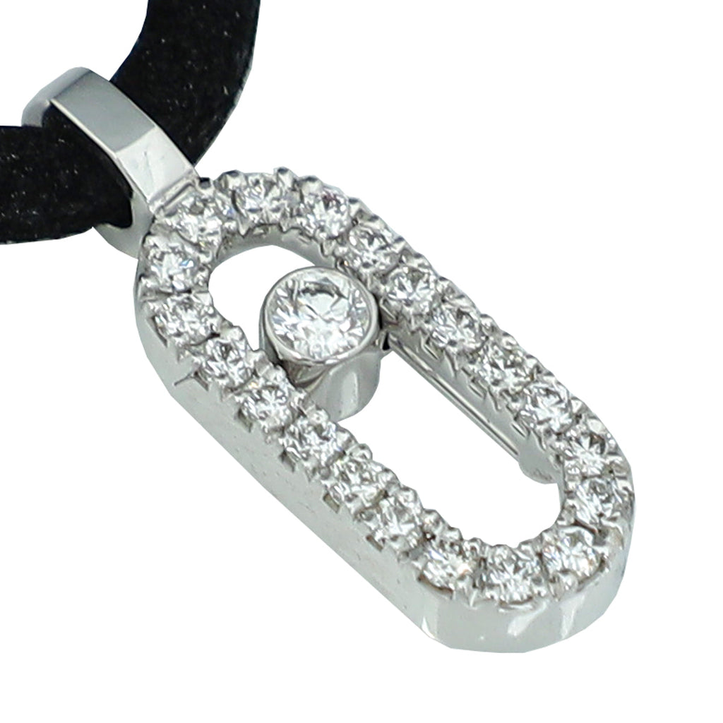 Messika 18K White Gold Diamond Care(s) Pave Necklace