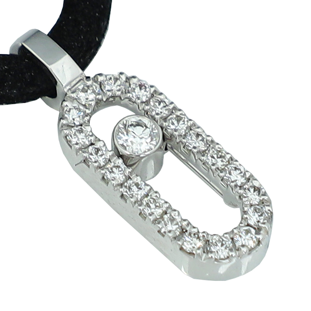 Messika 18K White Gold Diamond Care(s) Pave Necklace
