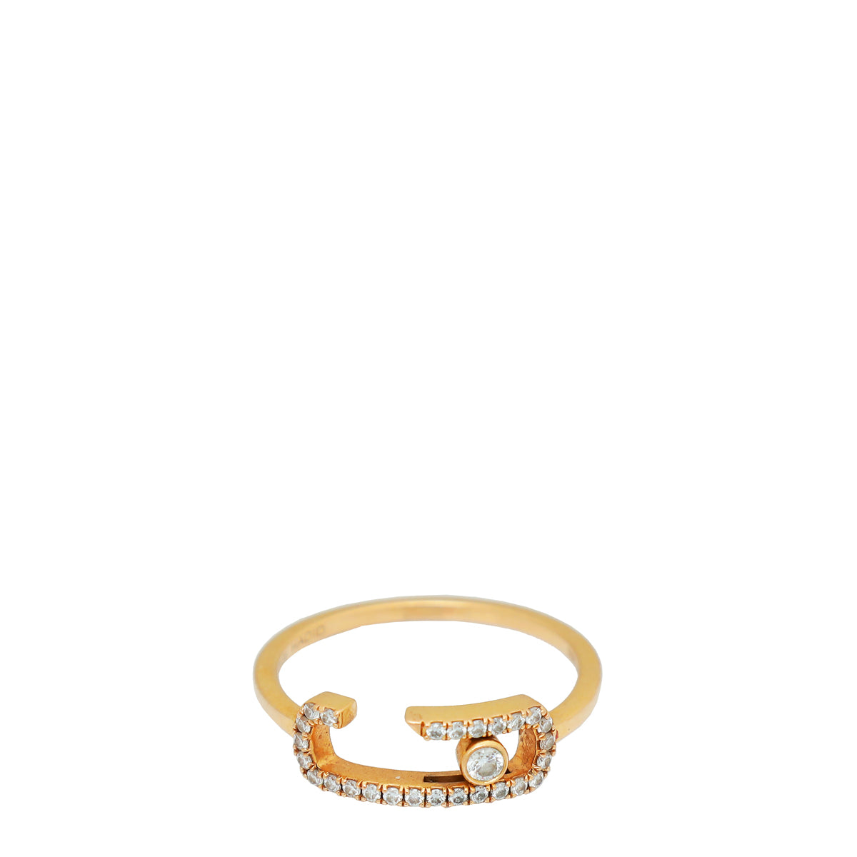 Messika 18K Pink Gold Diamond Move Addiction by Gigi Hadid Ring 55