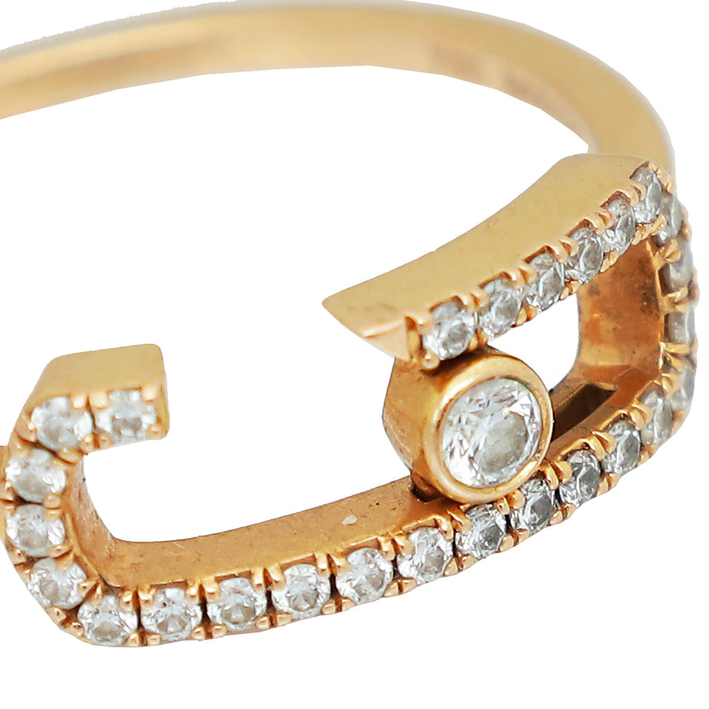 Messika 18K Pink Gold Diamond Move Addiction by Gigi Hadid Ring 55