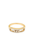 Messika 18K Pink Gold Baby Move Pave Diamond Ring 52
