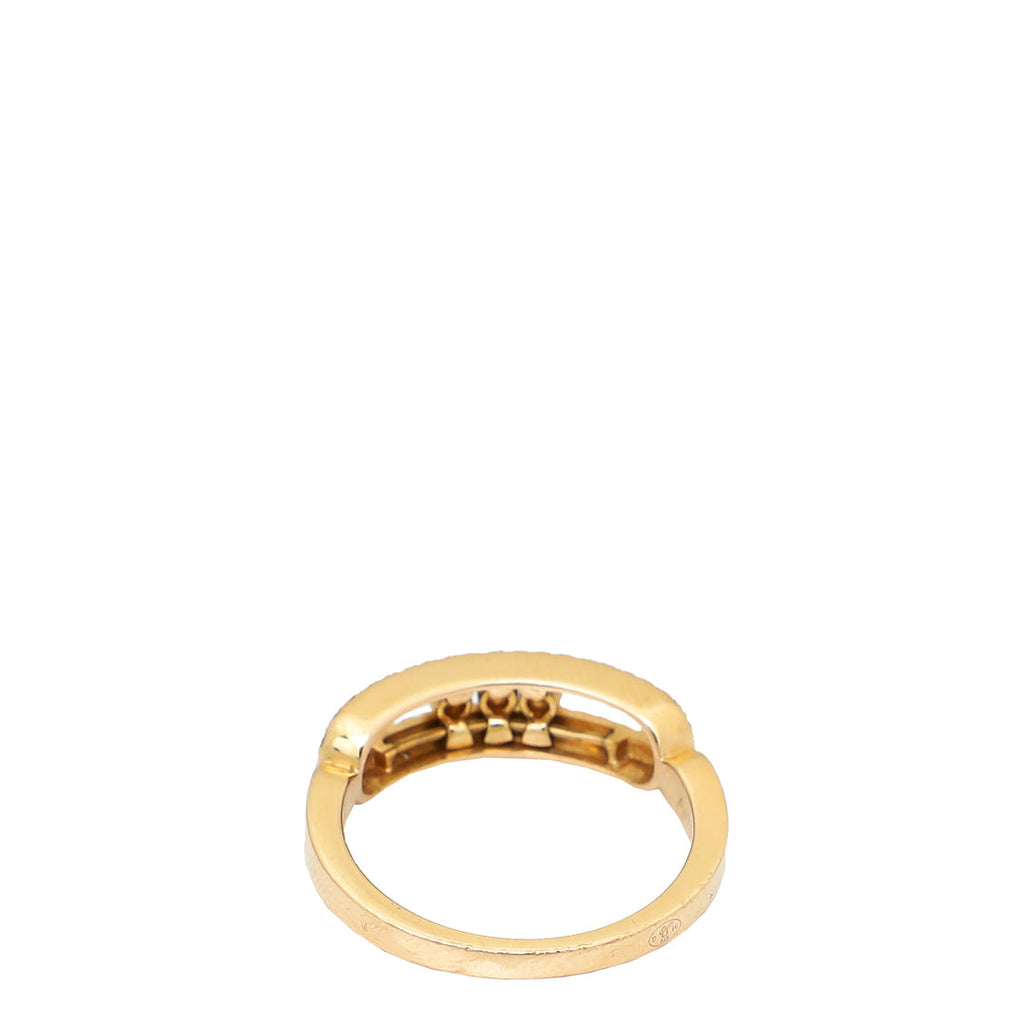 Messika 18K Pink Gold Baby Move Pave Diamond Ring 52