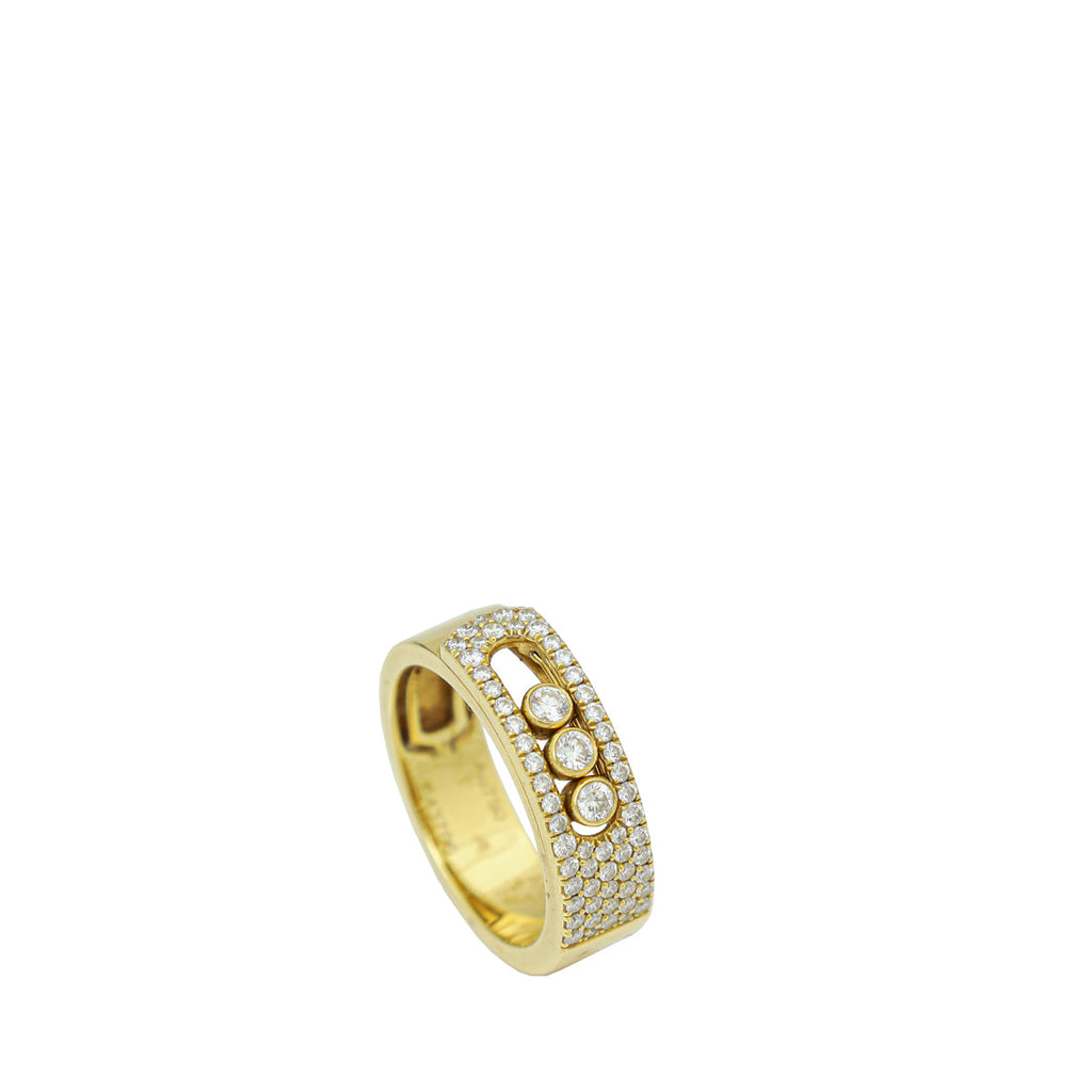 Messika 18K Yellow Gold Move Noa Pave Diamond Ring 49