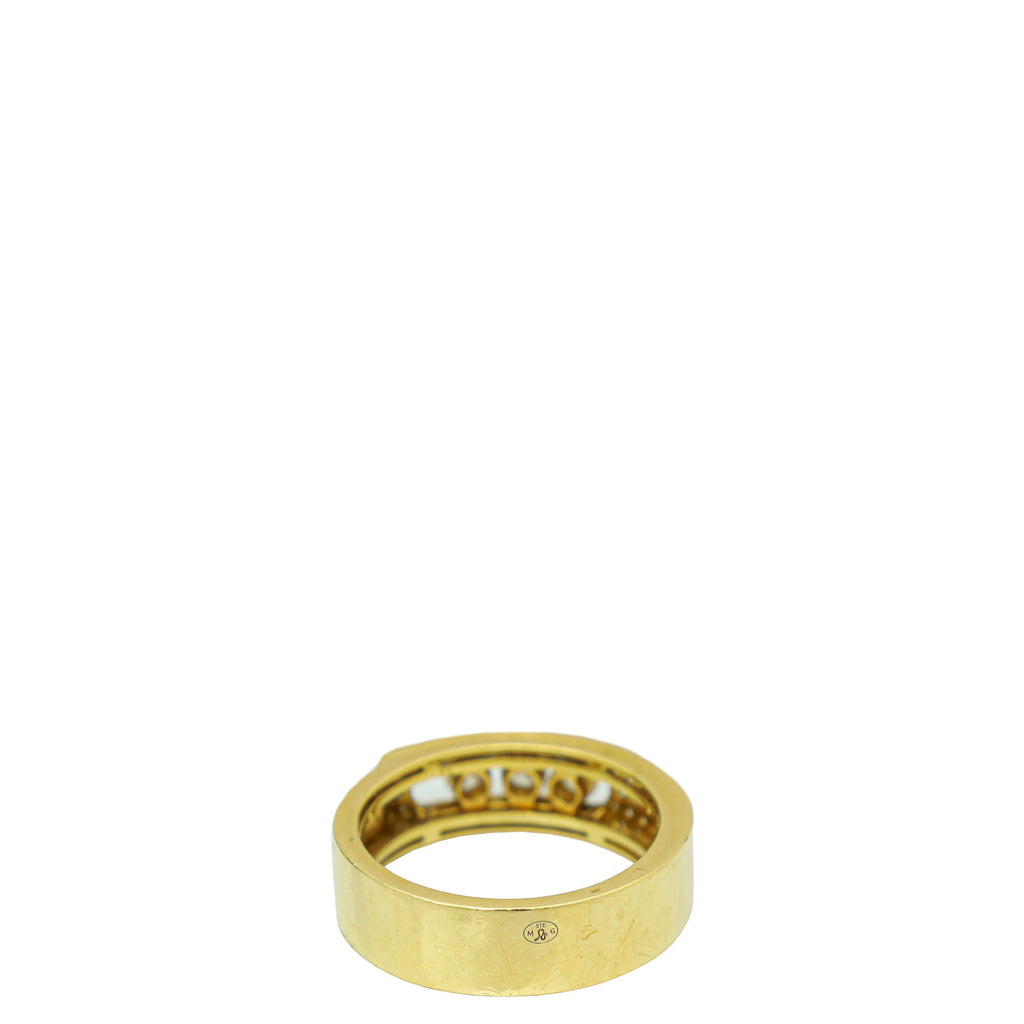 Messika 18K Yellow Gold Move Noa Pave Diamond Ring 49