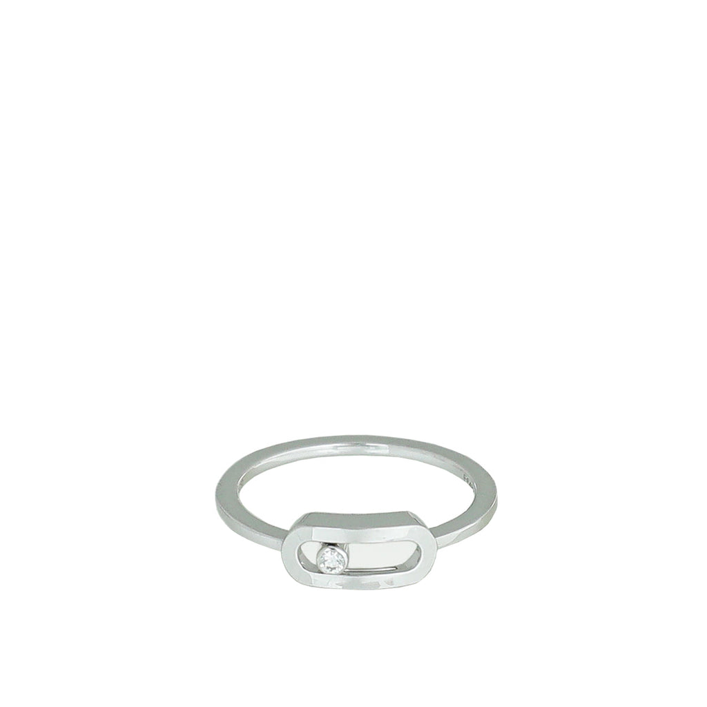 Messika 18K White Gold Diamond Move Uno Ring 50