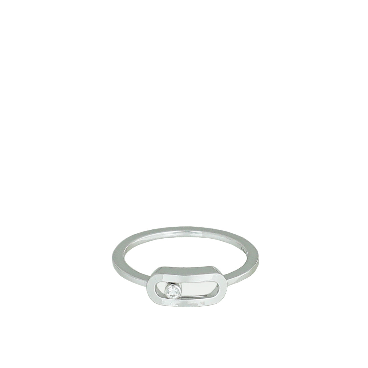 Messika 18K White Gold Diamond Move Uno Ring 50