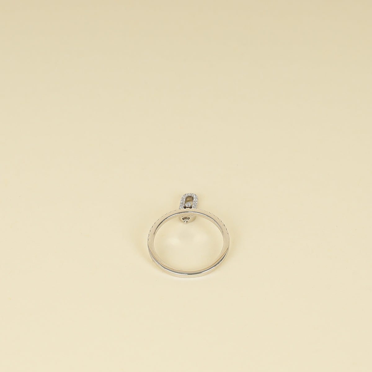 Messika 18K White Gold Diamond Move Uno Pave Drop Ring 53
