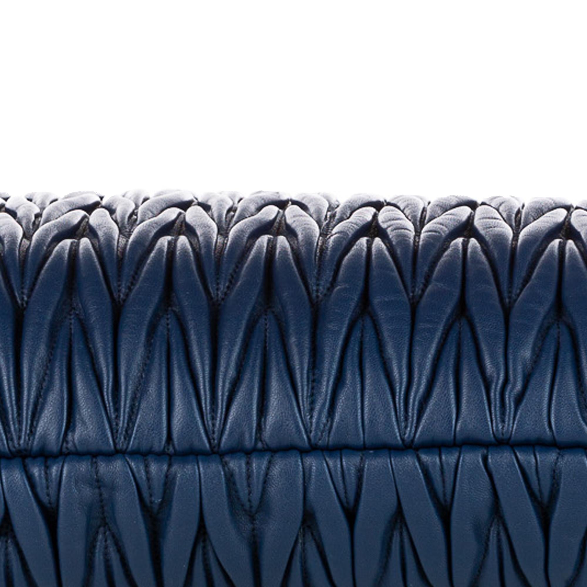 Miu Miu Matelasse Lambskin Leather Satchel (SHG-23830)