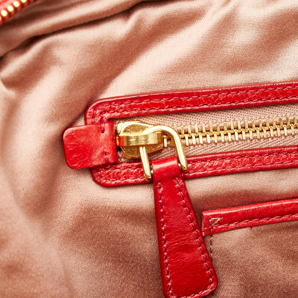 Miu Miu Matelasse Patent Leather Satchel (SHG-29145)