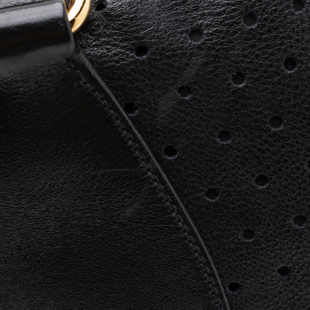 Miu Miu Perforated Leather Large Bowler Satchel