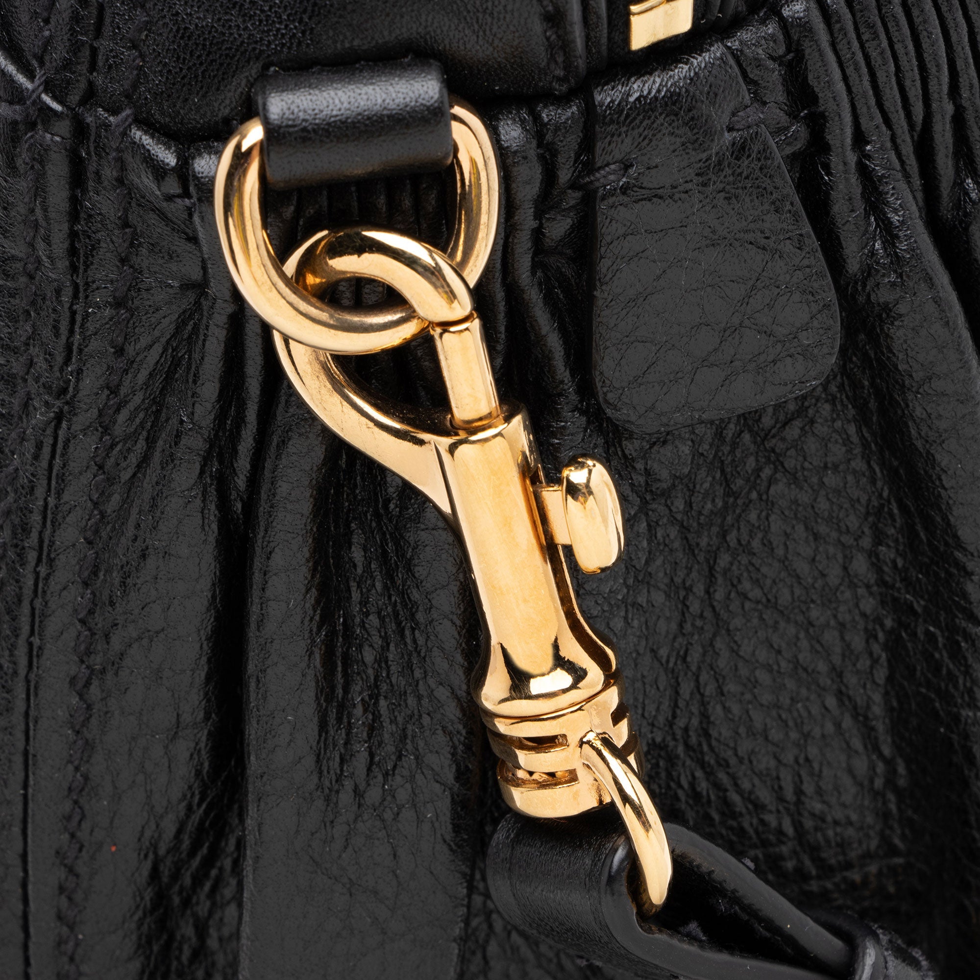 Miu Miu Perforated Leather Large Bowler Satchel