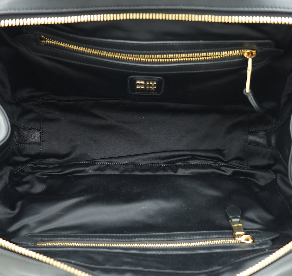 Miu Miu Black Beau Top-Handle Large Bag