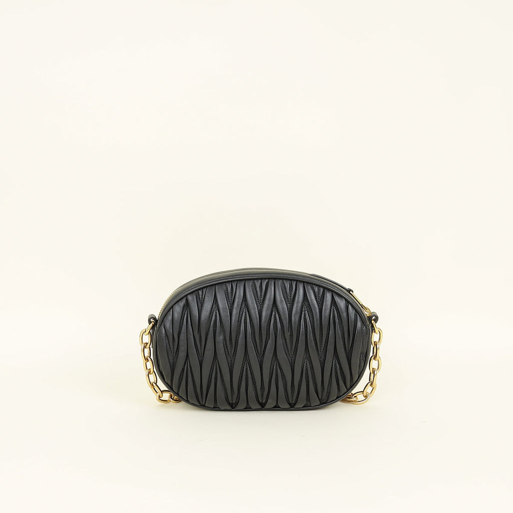 Miu Miu Black Bandoliera Bag