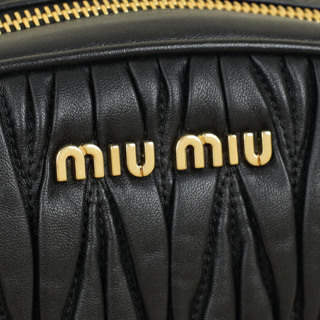 Miu Miu Black Bandoliera Bag