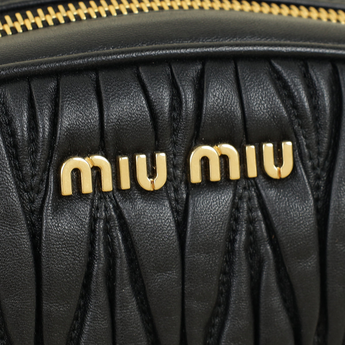Miu Miu Black Bandoliera Bag