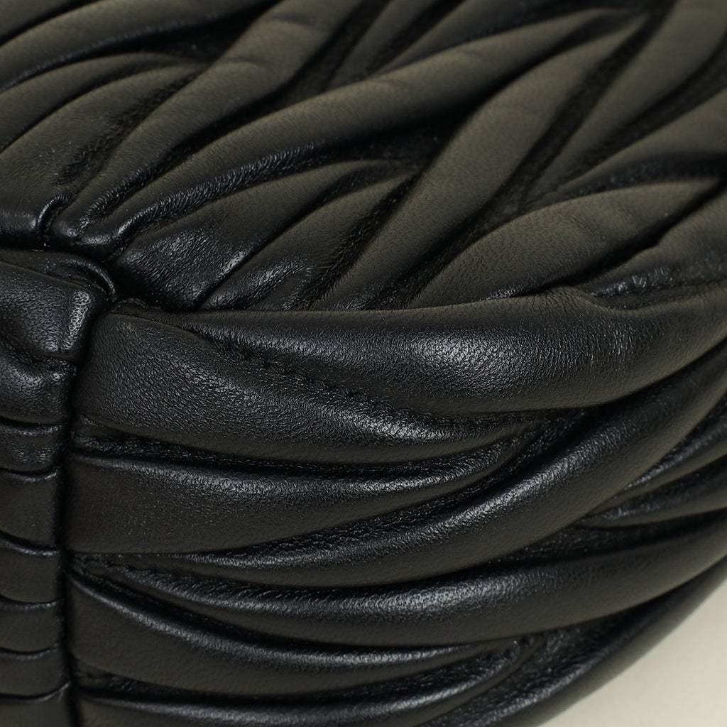 Miu Miu Black Wander Hobo Bag