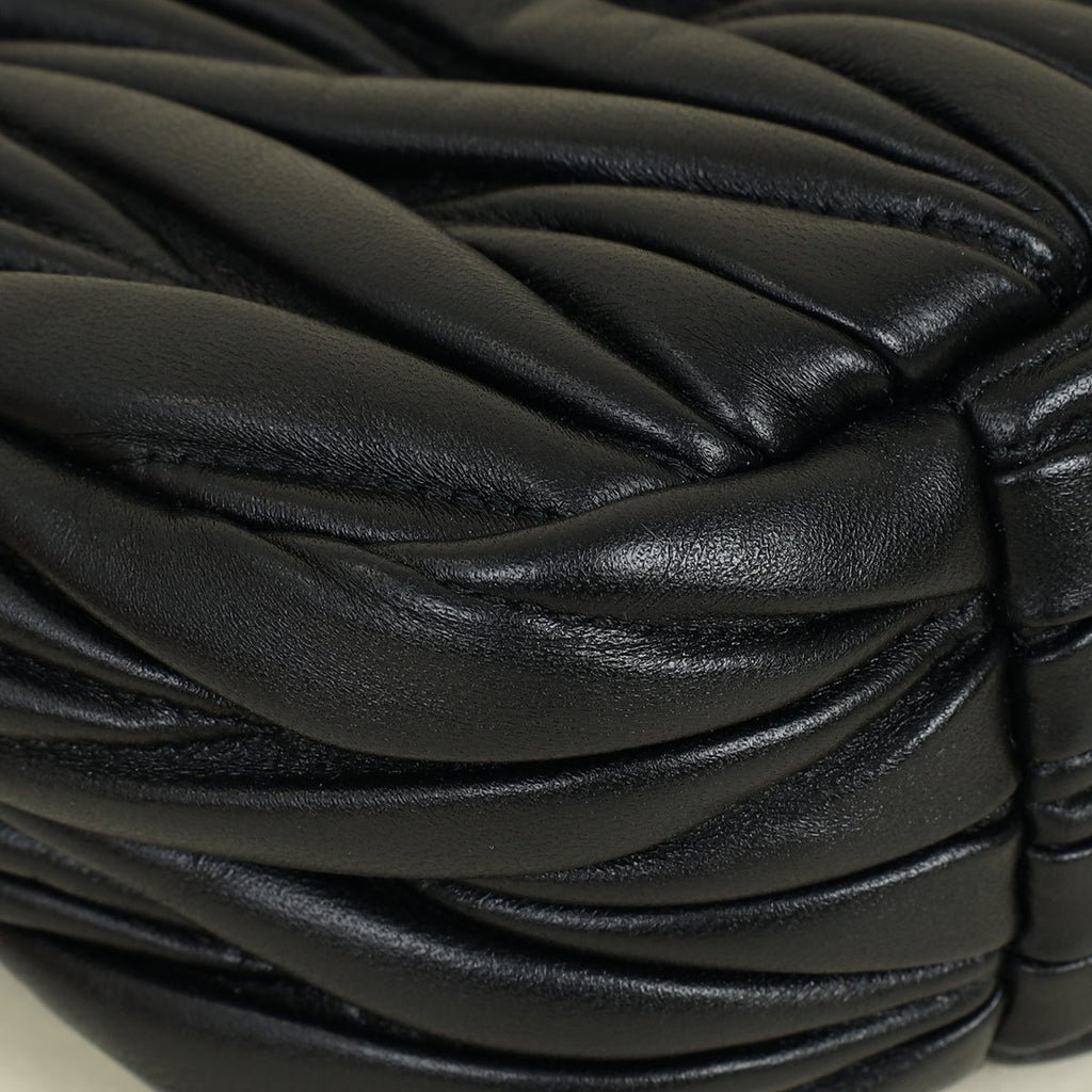 Miu Miu Black Wander Hobo Bag