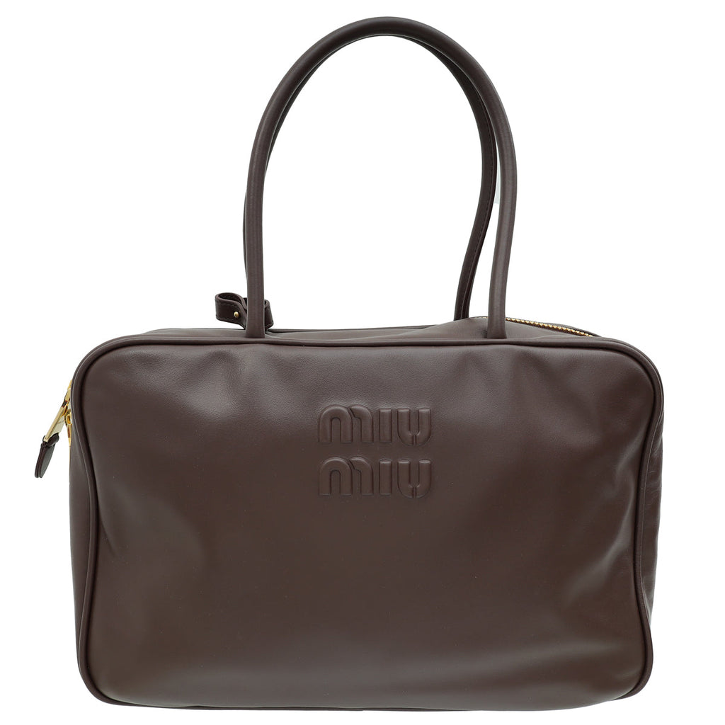 Miu Miu Briarwood Beau Top-Handle Large Bag
