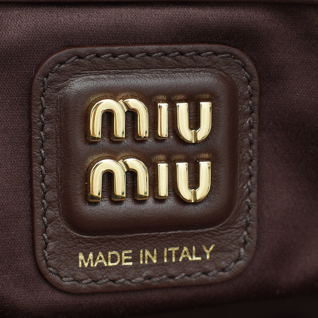 Miu Miu Briarwood Beau Top-Handle Large Bag
