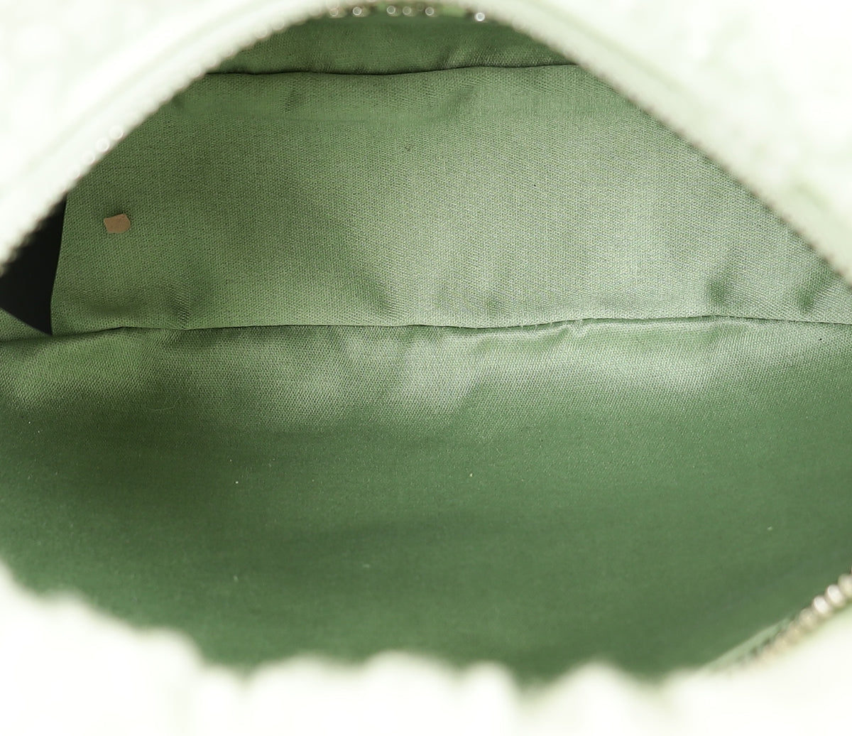 Miu Miu Green Shearling Mini Wander Handle Bag