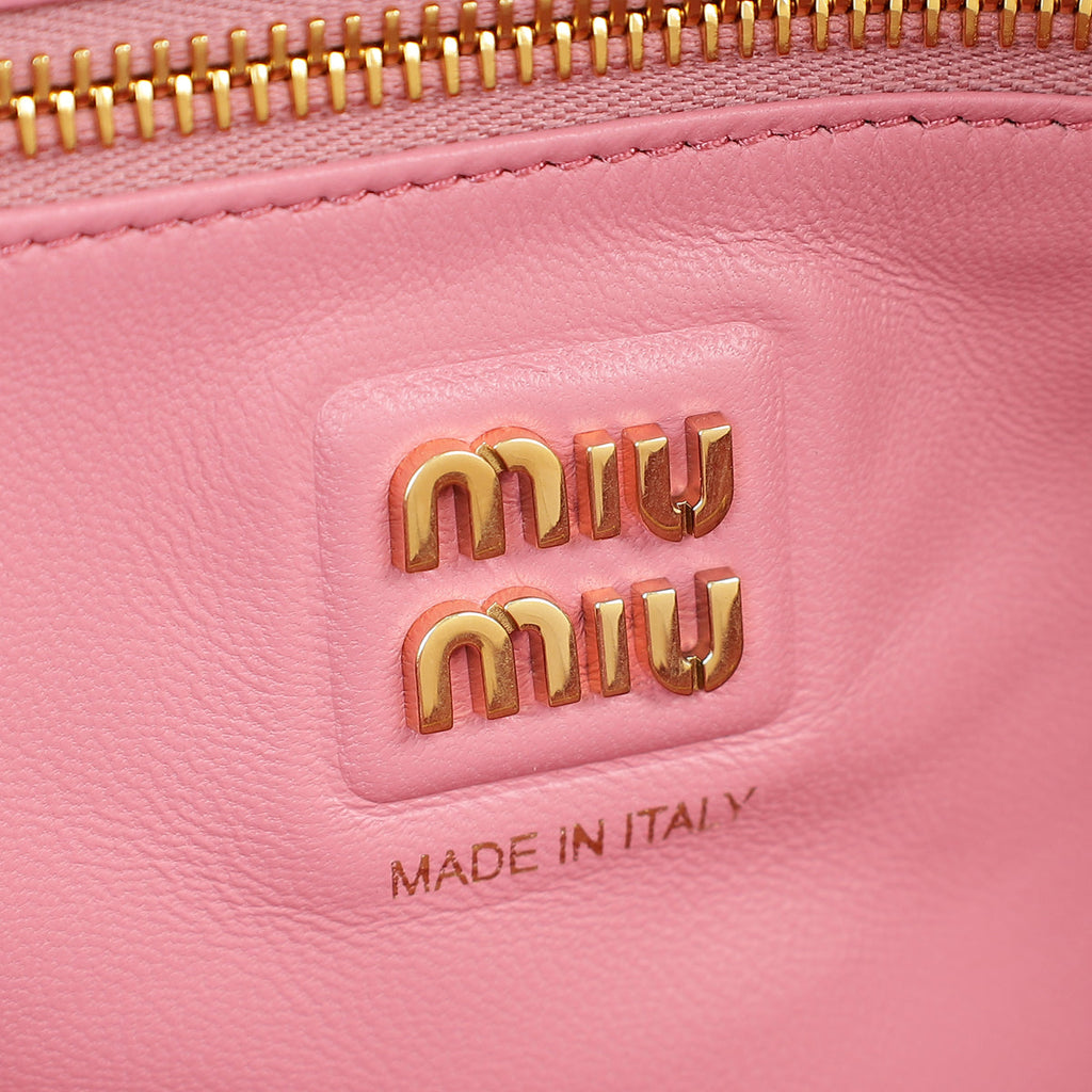 Miu Miu Petal Pink Beau Ayers Python Bag
