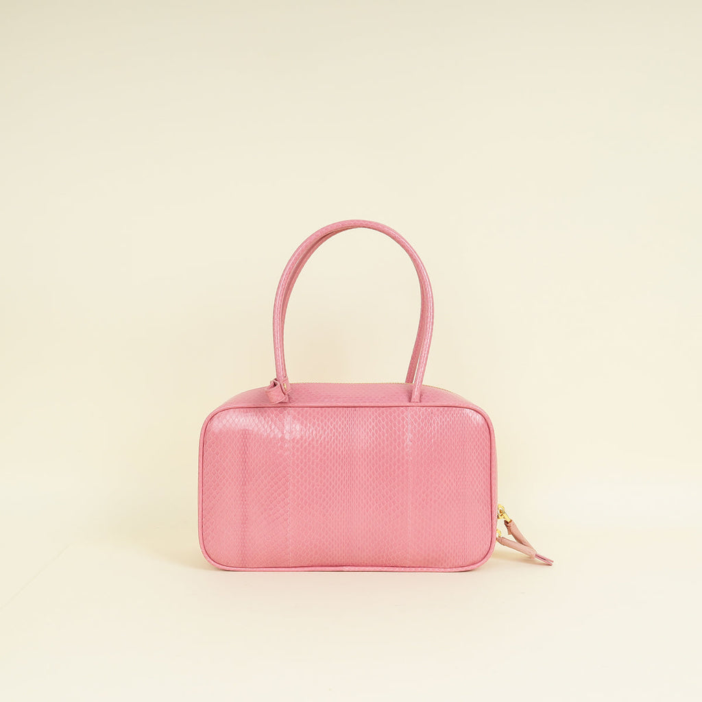 Miu Miu Petal Pink Beau Ayers Python Bag