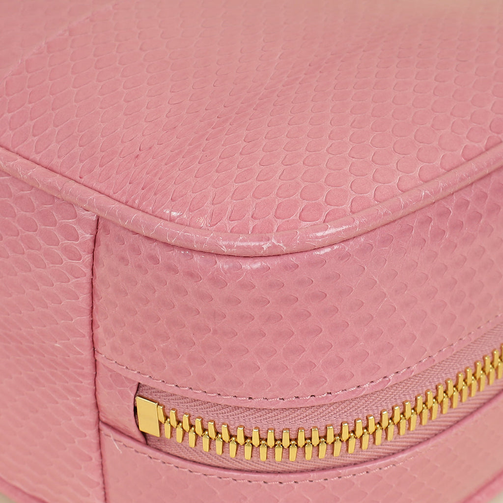 Miu Miu Petal Pink Beau Ayers Python Bag