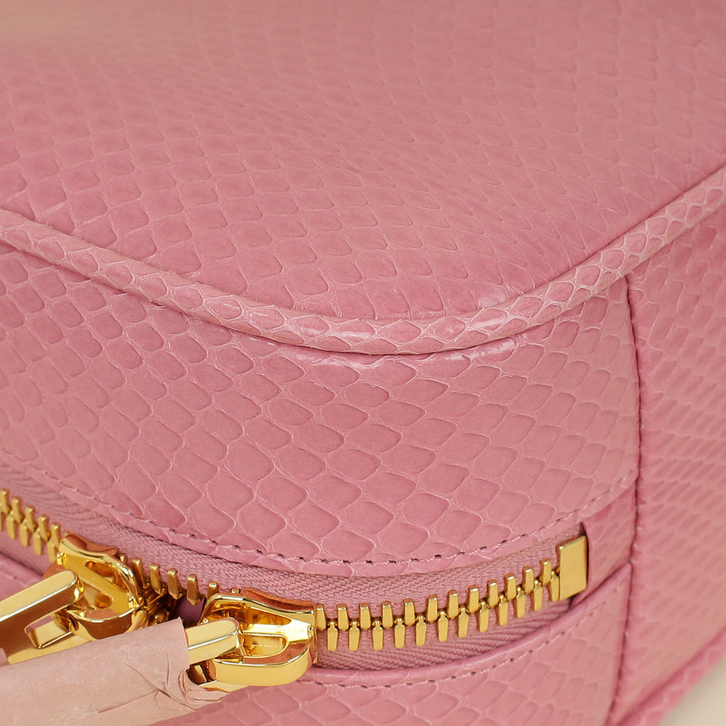 Miu Miu Petal Pink Beau Ayers Python Bag
