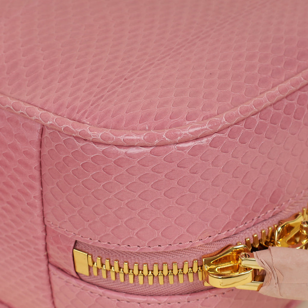 Miu Miu Petal Pink Beau Ayers Python Bag