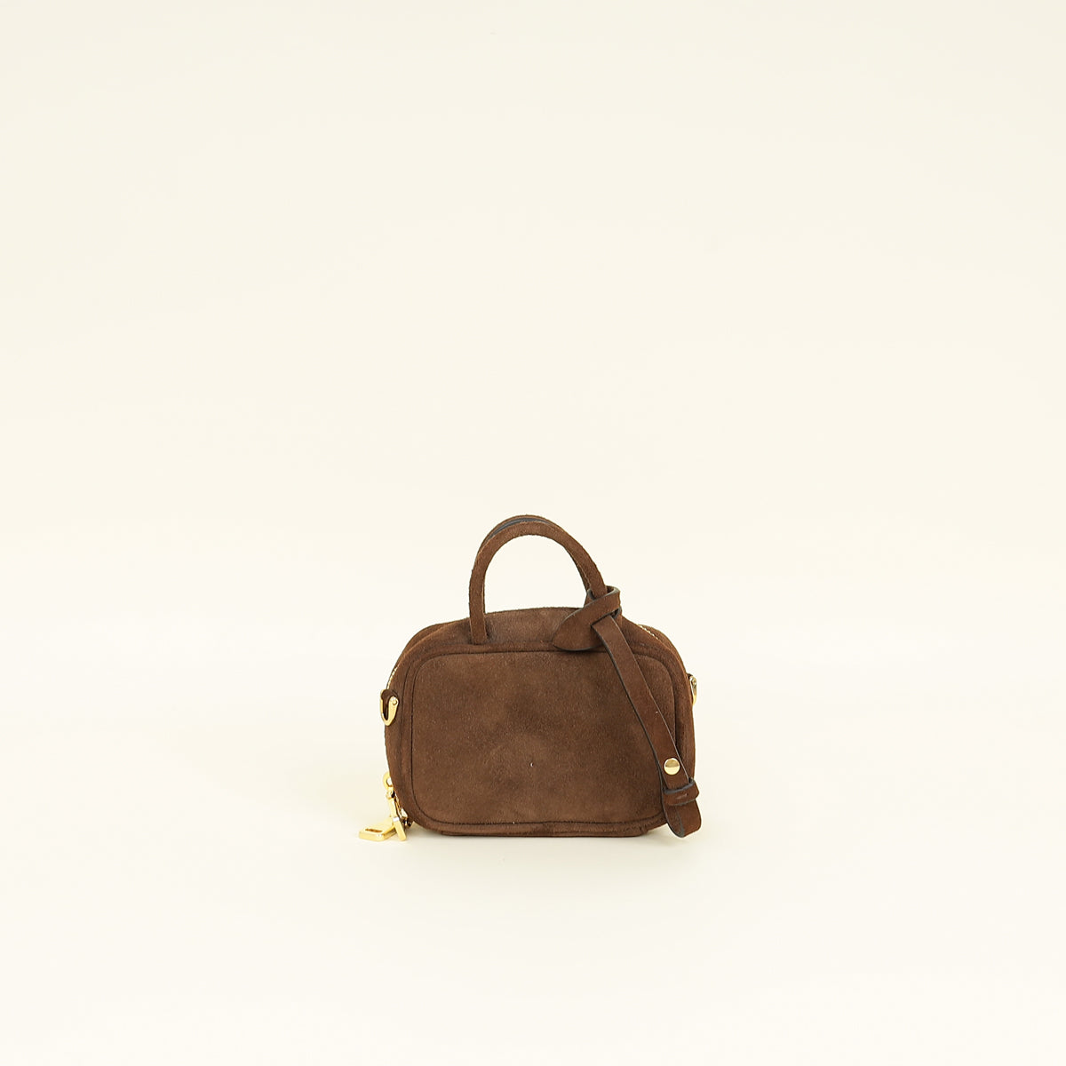 Miu Miu Dark Brown Suede Micro Bag