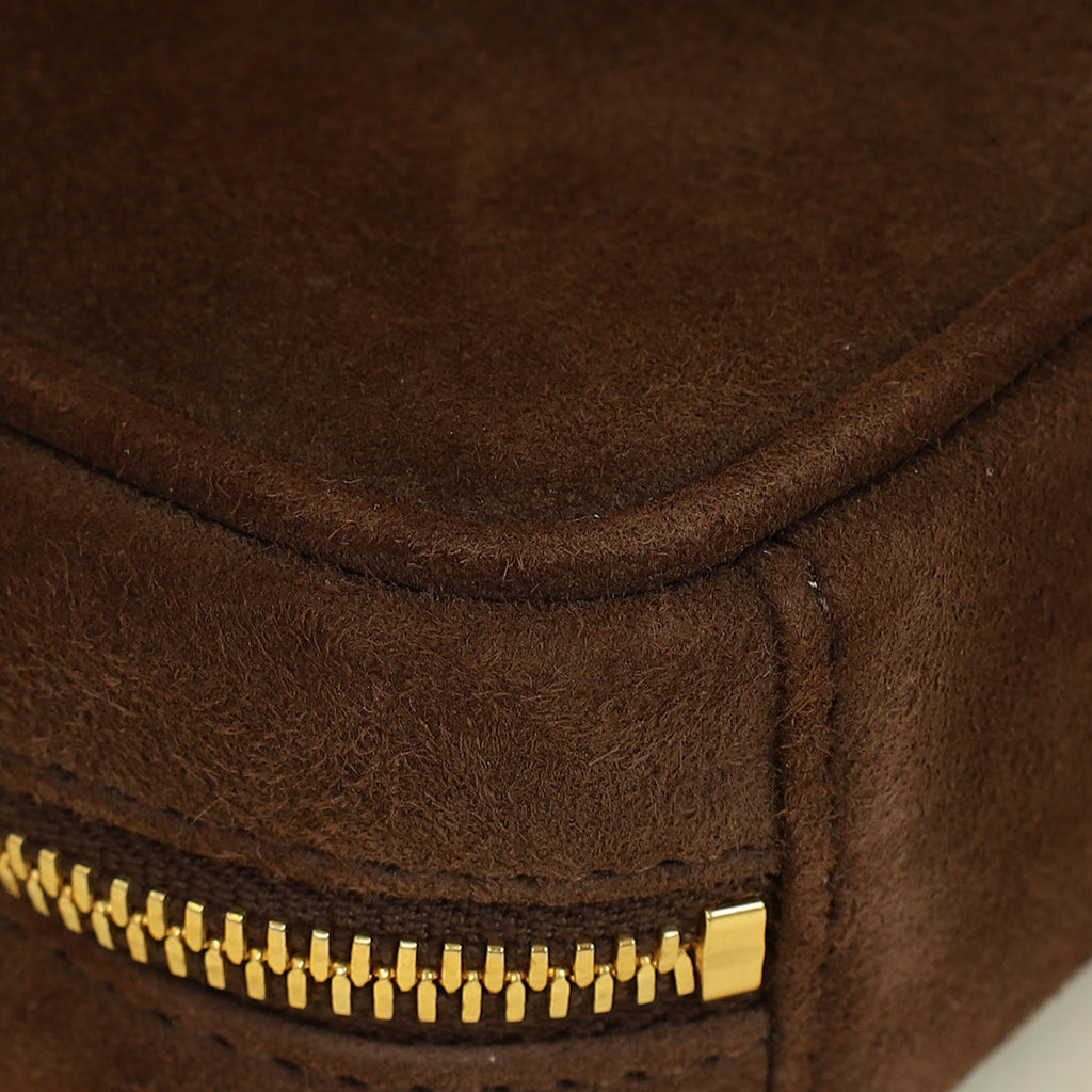 Miu Miu Dark Brown Suede Micro Bag