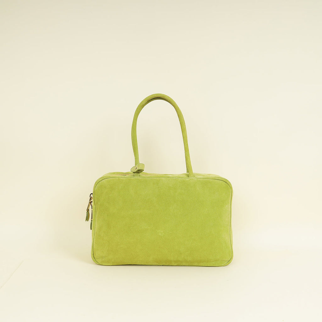 Miu Miu Ivy Green Suede Beau Bag