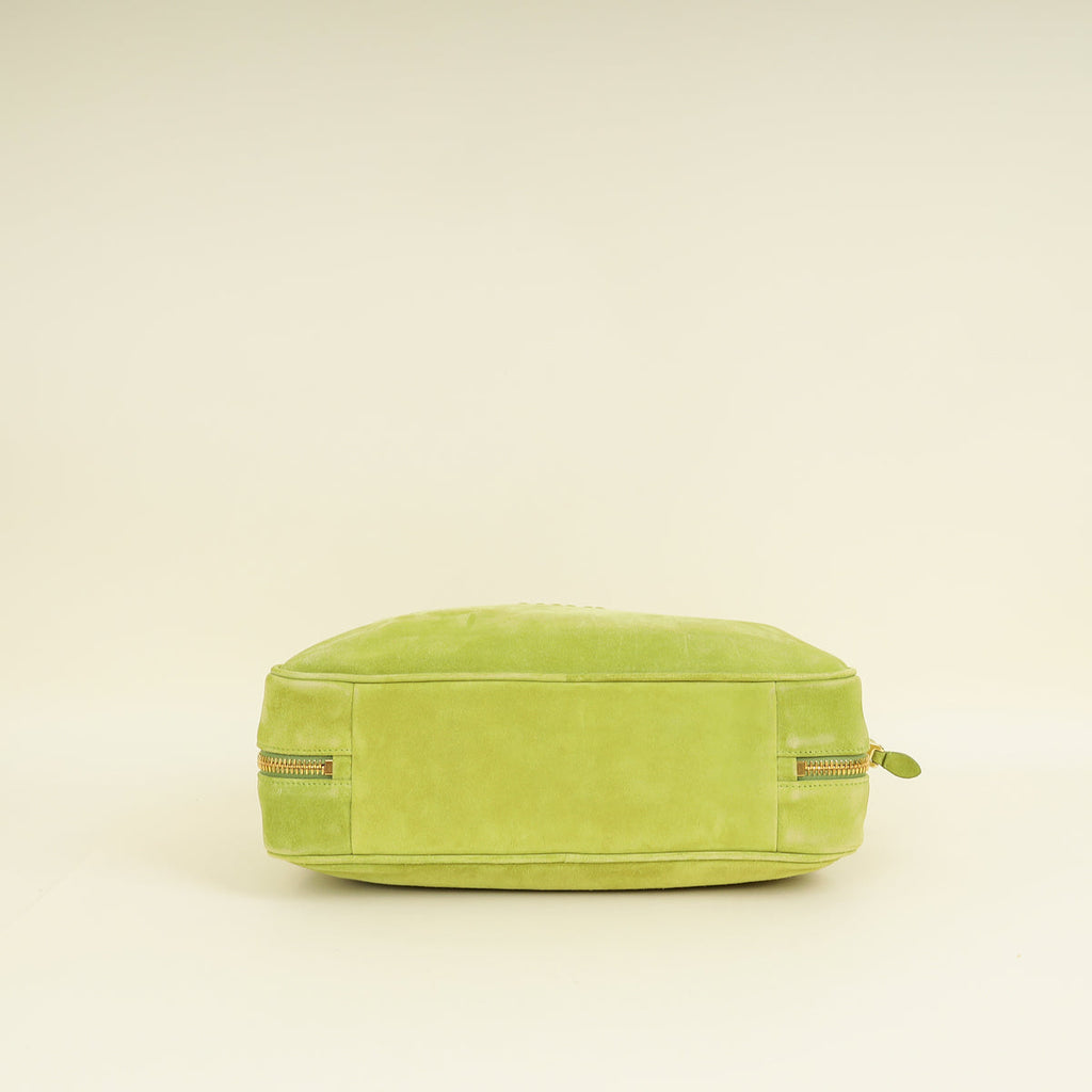 Miu Miu Ivy Green Suede Beau Bag
