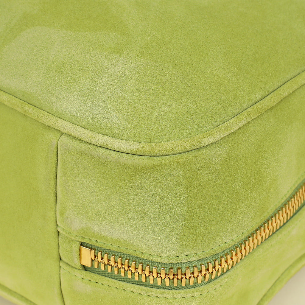 Miu Miu Ivy Green Suede Beau Bag