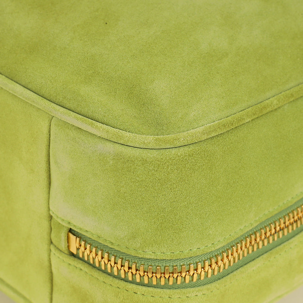 Miu Miu Ivy Green Suede Beau Bag