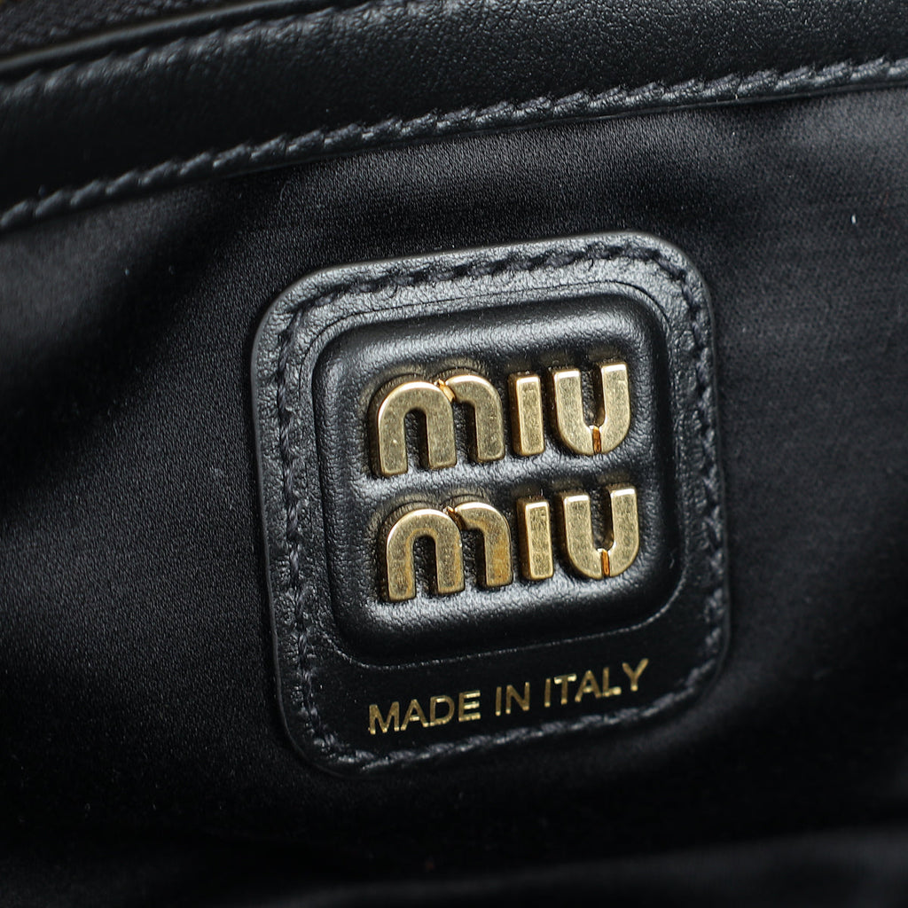 Miu Miu Ivory Beau Top-Handle Bag